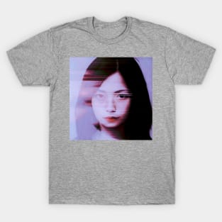 ALL THE MISTAKES Glitch Art Portrait T-Shirt